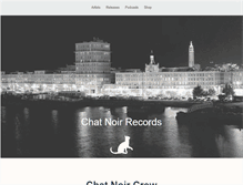 Tablet Screenshot of chatnoirrecords.com